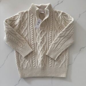 Baby Gap cream cable knot sweater NWT Size 5,toddler sweater